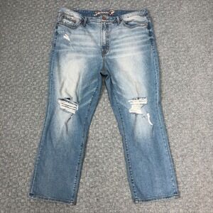 Seven7 Jeans Womens 16 Fashion Jean Straight Distressed Denim Stretch Everyday